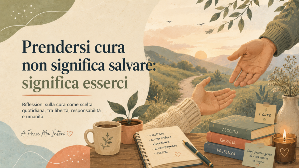 Prendersi cura non significa salvare